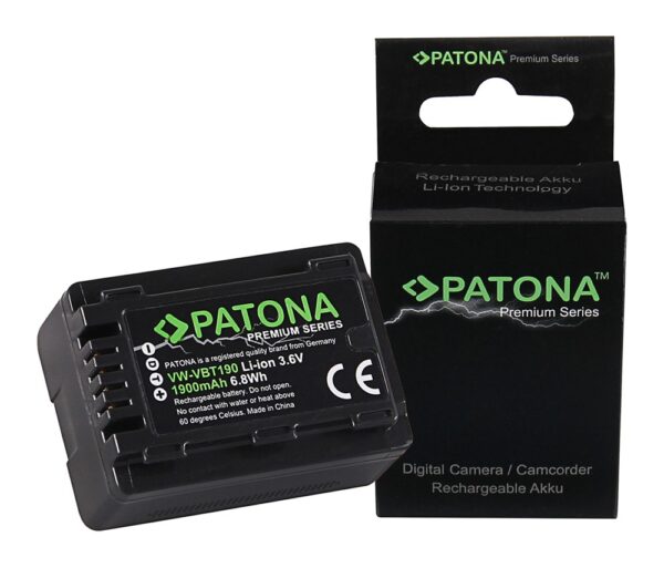 Premium Battery Panasonic VW-VBT190 HC-V757 V777 VX878 WX979