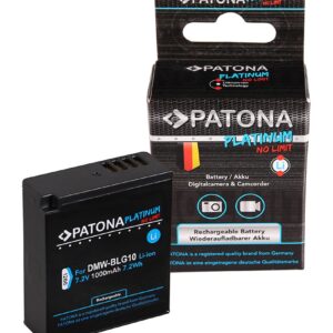 Platinum Battery Panasonic DMW-BLG10, DMW-BLE9, DMC-GF3, DMC-LX85, DMC-LX100